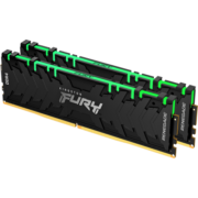 金士顿 (Kingston) FURY 32GB(16G×2)套装 DDR4 3200 台式机内存条 Renegade叛逆者系列 RGB灯条 骇客神条