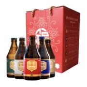 CHIMAY 智美 五福临门 修道院精酿啤酒 330ml*5瓶 礼盒装 比利时原瓶进口