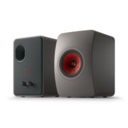 KEF LS50 Wireless II 无线HiFi音箱2.0立体声桌面有源蓝牙音箱 高保真发烧级客厅电视音响家用 灰色