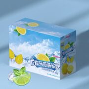 PinkRoly 品可粒 薄荷柠檬夹心软糖 45g*3袋