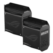 华硕（ASUS）ROG魔方幻三频万兆电竞分布式路由器|全屋覆盖WiFi6千兆无线MESH路由器|黑色双只2.5G口
