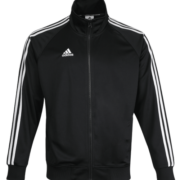 阿迪达斯 （adidas）外套男户外休闲运动夹克防风开衫运动服 黑/白（薄款） L