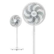 美的（Midea） 电风扇落地电扇7叶大风力立式台式两用电风扇家用宿舍办公室节能小风扇 【七片定频】白色