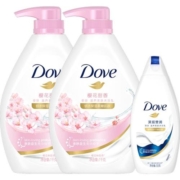 多芬/DOVE樱花甜香滋养美肤沐浴乳沐浴露1KGx2+190ml 家庭装