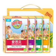 爱思贝（EARTH'S BEST）婴幼儿米糊高铁有机大米粉+燕麦+玉米+小麦或香蕉年货节礼盒随机