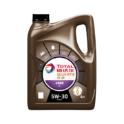 道达尔（Total）快驰4000 高性能多级粘度机油润滑油 5W30 SN/CF级 4L  汽车用品