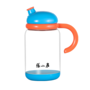 张小泉 锦味系列自动开合玻璃油壶油瓶油罐 （500ml）浅蓝色C52240100