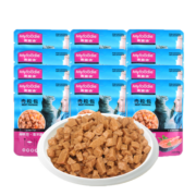 麦富迪猫湿粮肉粒包拌饭营养猫零食海洋鱼85g*12
