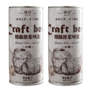 临期品：LAO TAI 崂泰 啤酒 精酿原浆啤酒 白啤焦香麦芽1L*2桶