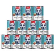 顽皮（Wanpy）狗罐头 牛肉鲜封罐4500g(375g*12罐) 成犬宠物狗狗零食湿粮