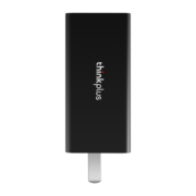 ThinkPad联想thinkplus口红电源65W氮化镓充电器 黑 折叠插脚 ThinkPad/联想笔记本/手机/平板电源适配器