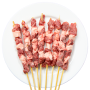 游牧御品 （4-6人份约220串）烧烤食材套餐户外露营生鲜半成品BBQ空气炸锅 1100g(2-3人份95串)