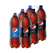 百事可乐 汽水 2L*3瓶 +百事可乐?无糖? 2L*3瓶 碳酸饮料整箱 混入装*2件