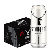 斯坦根（stangen）小麦白啤酒500ml*12听整箱装 德国原装进口（日期：日-月-年）