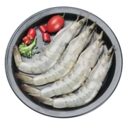 京喜特价：禧美海产 厄瓜多尔白虾 净重1.8kg/盒（加大号）75-90只  盐冻大虾 烧烤