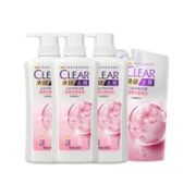 CLEAR 清扬 去屑清樱花洗发水（500g*3+200g+赠500ml）