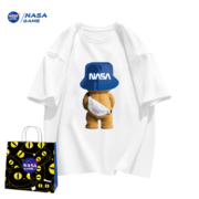 NASA GAME官网联名款新品2023纯棉短袖t恤男女儿童潮牌T恤童装