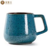 金镶玉 茶杯 高温釉天蓝杯 礼盒装