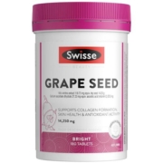 【自营】【热巴同款】Swisse斯维诗葡萄籽精华花青素180片维生素c