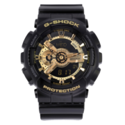 卡西欧（CASIO）手表男G-SHOCK系列黑金多功能防水防震运动男表 GA-110GB-1A