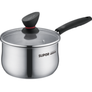 苏泊尔（SUPOR） 304不锈钢小奶锅辅食锅汤锅泡面蒸锅燃气电磁炉ST16Z1