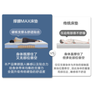 京东京造乳胶黄麻床垫1.8*2米 3D透气芯材 软硬两用舒脊垫 独立弹簧席梦思