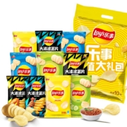 需抢券、需入会员：Lay's 乐事 薯片混合 10包（黄瓜味+原味+红烩味+鱿鱼味+鸡翅味）400g+薯片70g