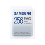 三星（SAMSUNG）256GB SD存储卡EVO Plus U3 V30读速130MB/s高速数码相机内存卡