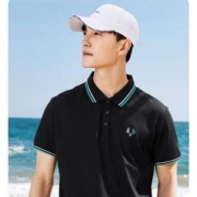 Camel 骆驼 男士透气珠地刺绣Polo衫 多色
