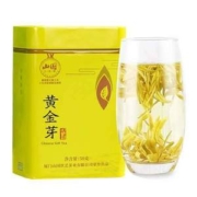 国家地理标志产品，山国饮艺 安吉白茶明前特级黄金芽 50g/罐