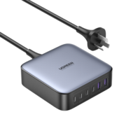 绿联[何同学推荐]200W氮化镓充电器多口快充头桌面插线板通用Macbook苹果14Type-C笔记本电脑手机配线