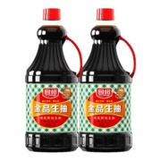 厨邦酱油金品生抽1.25L*2瓶蒸鱼豉油家用红烧鲜味生抽
