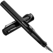 凌美(LAMY)钢笔 safari狩猎系列 亮黑色 单只装 德国进口 F0.7mm送礼礼物