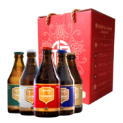 智美（Chimay） 五福临门 修道士精酿 啤酒 330ml*5瓶  礼盒装 比利时原瓶进口