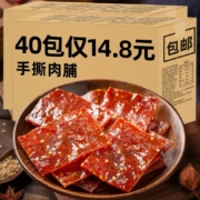 概率券：肉球小贝 靖江猪肉脯干 独立包装 40包