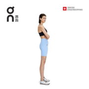 On昂跑2023春夏新品女款舒适修身紧身短裤Movement Tights Short Stratosphere 平流蓝 XS