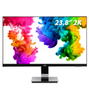 优派 23.8英寸高清显示器2K IPS 8Bit HDR 爱眼不闪屏 壁挂办公设计台式电脑屏幕 【内置电源】VX2478-SMHD-2 HDMI+DP 人体工学