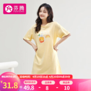 芬腾 纯棉短袖印花睡裙 多色