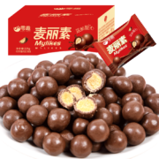 零趣 夹心黑巧克力 麦丽素 整箱225g