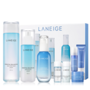 兰芝（LANEIGE）水衡凝肌水乳精华护肤品套装清爽型(水+乳+精华)生日礼物