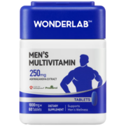 WonderLab男士复合维生素 60片/瓶 富含维C B族 精力小魔方 成人增强营养常备