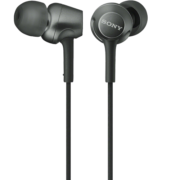 索尼（SONY） MDR-EX255AP 耳机入耳式有线带麦立体声手机通话高音质 黑色