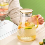 青苹果 锤纹玻璃冷水壶 1.8L