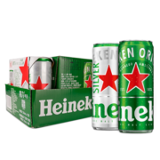 喜力（Heineken）啤酒330ml*15听 纤体听装（经典12听+星银3听）