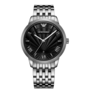 安普里奥·阿玛尼（Emporio Armani）手表男 简约商务钢带石英百搭经典男士腕表 生日礼物 AR1614