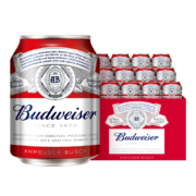 临期品：Budweiser百威啤酒 迷你啤酒 255ml*12罐