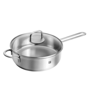 双立人（ZWILLING）平底锅煎锅牛排锅煎饼煎蛋锅锅具不锈钢厨具Nova Plus 24cm