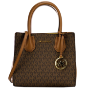 迈克.科尔斯（MICHAEL KORS）【官方直供】MK女包MERCER系列 皮革手提斜挎包棕色款 35S1GM9M2B