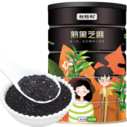 硃碌科 炒熟黑芝麻450g罐装 低温炒制熟芝麻 免洗干吃香醇饱满 代餐杂粮