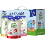 法优乐PomPotes儿童酸奶零食草莓桃子奇异果非果泥85g*4*3礼盒装